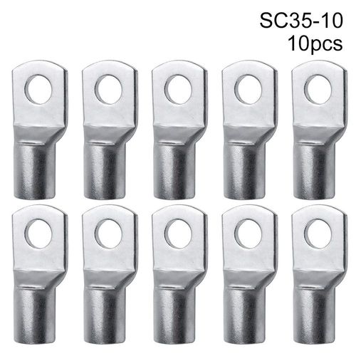 10Pcs SC Type Fil AntarcTerminal CriAJ16-35mm 2/6/8/10mm Câble Connecteur Kit SC16-6 SC25-6 SC35-6 Boulon Trou En - 10pcs SC35-10