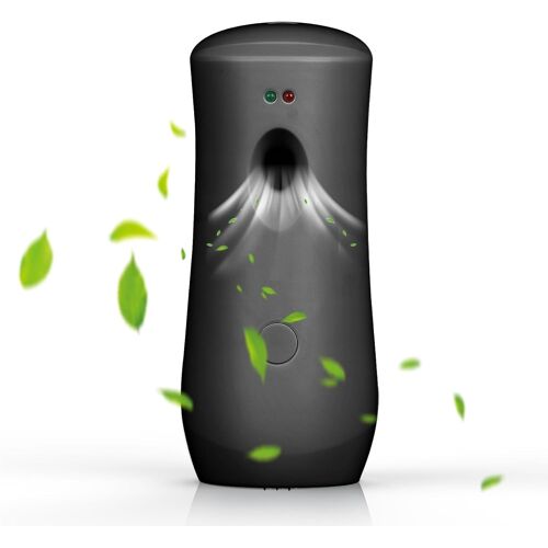 KALANKA-Distributeur Automatique De Parfum,Distributeur D'AéRosol Mural, DéSodorisant Mural D'AéRosol PulvéRisateur De Assainisseur D'Air, Distributeur Parfum Automatique à Capteur De LumièRe (Noir)