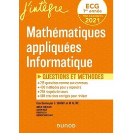 Mathématiques Appliquées Informatique Ecg 1 - Questions Et Méthodes
