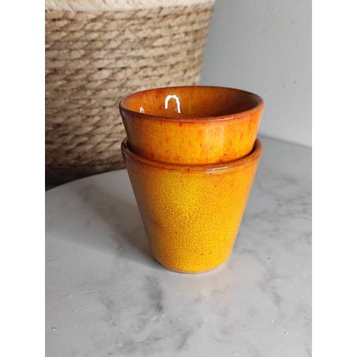 Tasses En Grès Vernissé