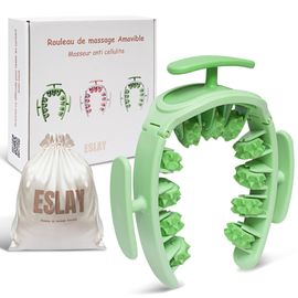 Eslay - Rouleau De Massage Anticellulite Manuel Amovible - Vert