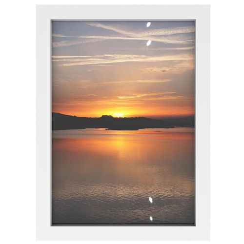 Intirilife Beau Cadre pour Posters et Photos en Blanc - Taille 32.5 x 23.8 cm - Décoration élégante Cadre pour posters Cadre pour photos