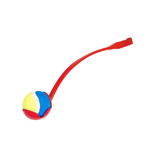 Intirilife Lance-Balle, Bâton De Lancer Et Ramasser Pour Chien En Rouge De 65 X 10 X 10 Cm - Pour Jouer Avec Votre Animal De Compagnie À L'air Libre