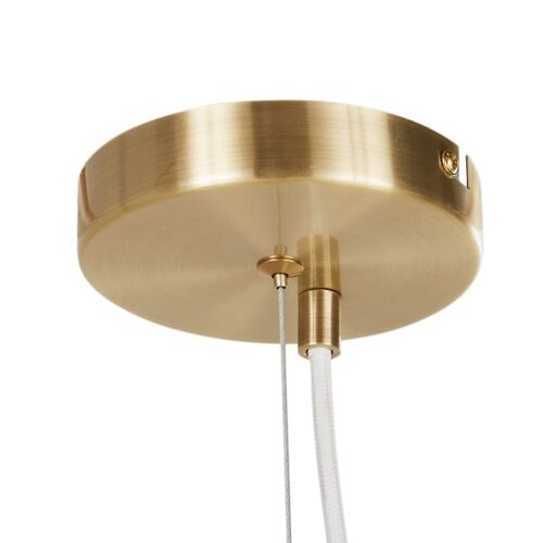 Suspension Filaire Double En Métal Doré