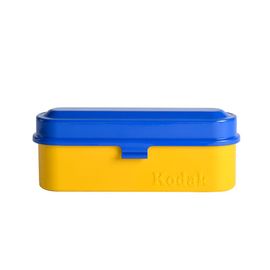 KODAK Film Case (135) - Boîtier Compact en Acier pour 5 Rouleaux de Film 135 mm, Capot Amovible, Design Années 70, Protection Poussière et Humidité - Bleu