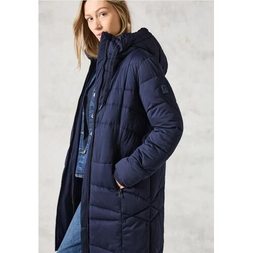 Cecil Femme Manteau Doublé In Bleu, Gr: Xxl