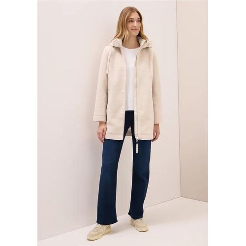 Cecil Femme Manteau En Optique Laine In Blanc, Gr: Xl