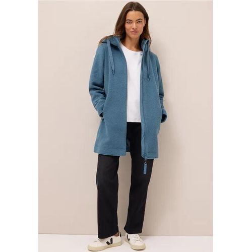 Cecil Femme Manteau En Optique Laine In Bleu, Gr: Xl