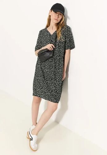 Cecil Femme Robe D'été À Imprimé In Noir, Gr: Xs
