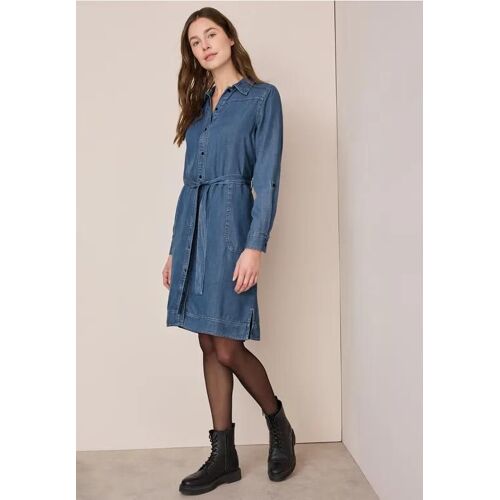 Cecil Femme Robe En Lyocell In Bleu, Gr: L
