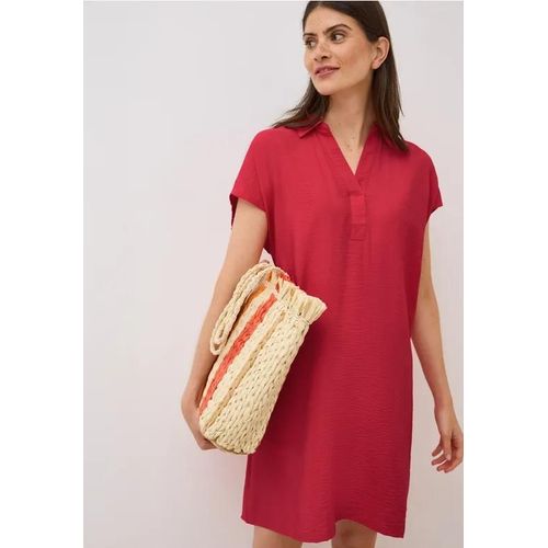 Cecil Femme Robe Structurée En Couleur Unie In Rouge, Gr: L