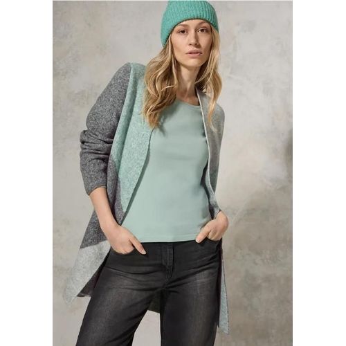 Cecil Femme Cardigan À Carreaux In Vert, Gr: L