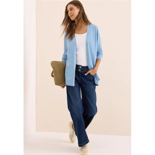 Cecil Femme Veste En Tricot Ouverte In Bleu, Gr: Xs