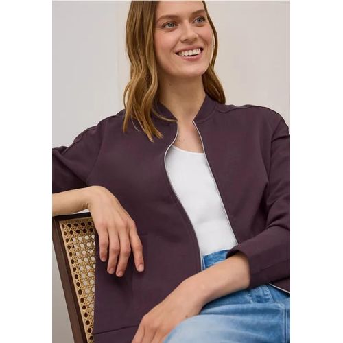 Cecil Femme Blouson En Sweat Avec Cordon De Serrage In Rouge, Gr: L