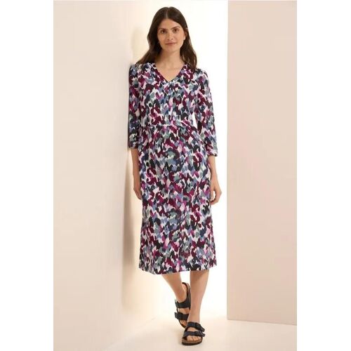 Cecil Femme Robe Midi À Motifs In Blanc, Gr: L