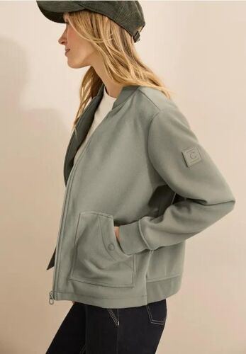 Cecil Femme Blouson En Optique Laine In Vert, Gr: Xxl