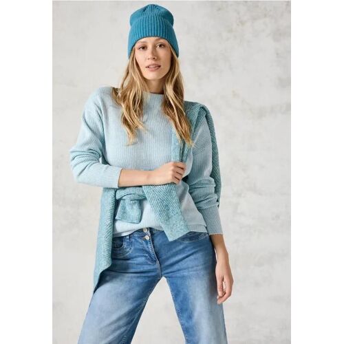 Cecil Femme Pull Avec Turtleneck In Bleu, Gr: Xxl