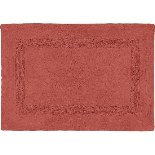 Sjzg-- Tapis D'intérieur - Taille 50x80 Cm - 100% Coton - Couleur Terracotta - Modèle Softness - Idéal Dans Toutes Les Pièces De La Maison - Lavable - Doux Et Confortable