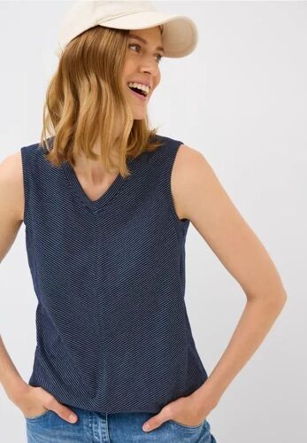 Cecil Femme Top À Rayures In Bleu, Gr: M