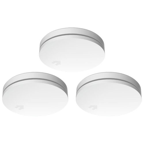 ELRO FS4610 Détecteur de fumée ultraplat avec une batterie de 10 ans - Avec label Q - EN14604:2005/AC:2008 - 3 Pièces