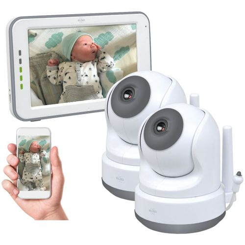 Moniteur Pour Bébé Moniteur Pour Bébé Hd Spacieux Avec Écran Tactile De 12,7 Cm Et Application - Avec Moniteur Pour Bébé Supplémentaire (Bc3000-2)