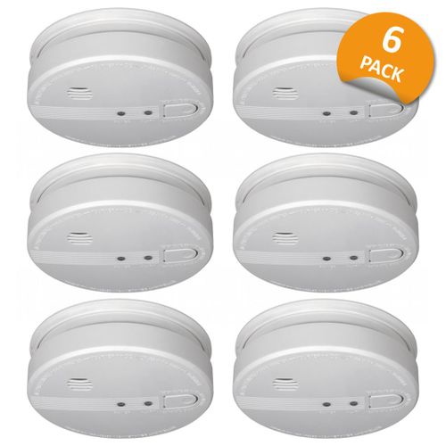 ELRO FS1105P Détecteur de fumée - 230V - Branchement secteur - Batterie de secours 5 ans - 6 pièces