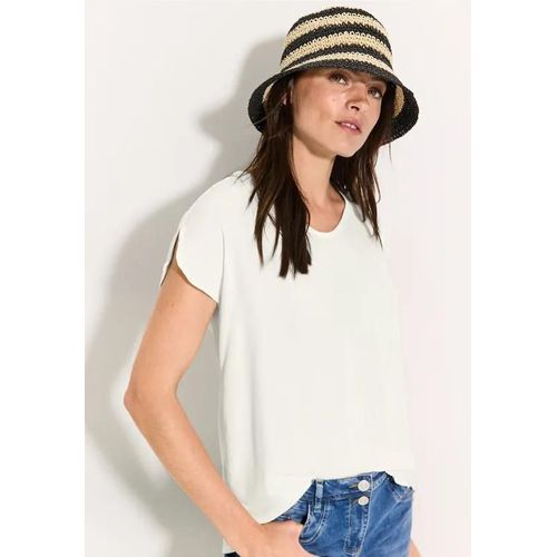 Cecil Femme Chemisier En Viscose Aérée In Blanc, Gr: L