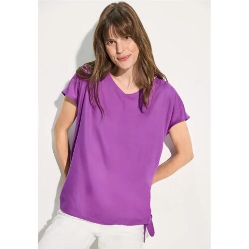 Cecil Femme Blouse À T-Shirt In Violet, Gr: Xl