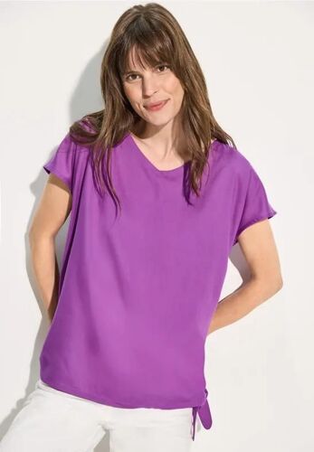 Cecil Femme Blouse À T-Shirt In Violet, Gr: Xl