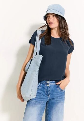 Cecil Femme Chemisier En Viscose Aérée In Bleu, Gr: Xs