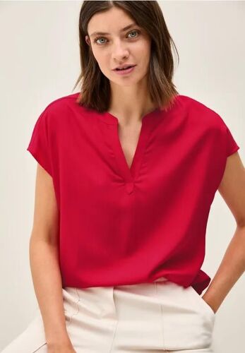 Cecil Femme Chemisier En Couleur Unie In Rouge, Gr: L