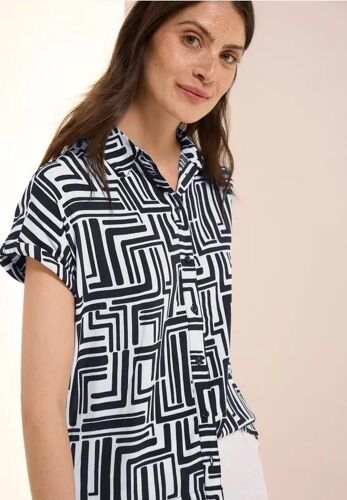 Cecil Femme Chemisier À Motifs In Bleu, Gr: M