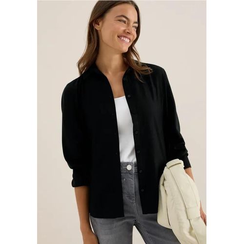 Cecil Femme Chemisier En Couleur Unie In Noir, Gr: S