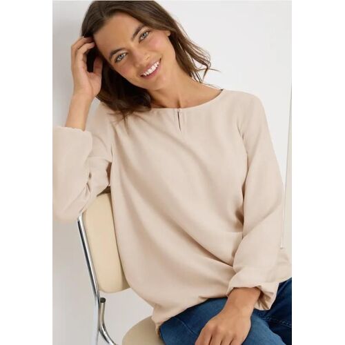 Cecil Femme Blouse En Couleur Unie In Beige, Gr: Xxl