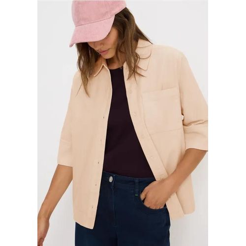 Cecil Femme Chemisier En Velours Côtelé In Beige, Gr: S