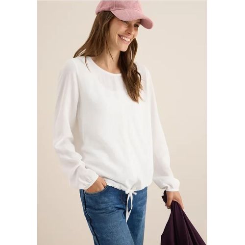 Cecil Femme Blouse Avec Cordon De Serrage In Blanc, Gr: Xxl