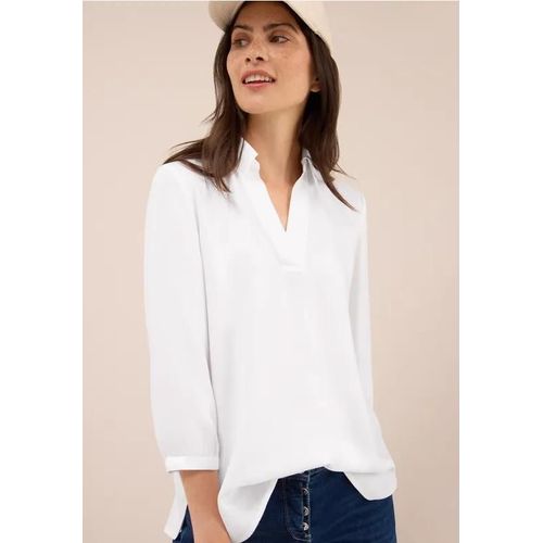 Cecil Femme Blouse En Couleur Unie In Blanc, Gr: 3xl