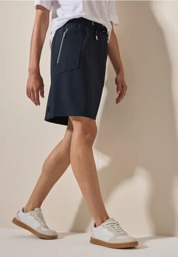 Cecil Femme Jupe Structurée In Bleu, Gr: L