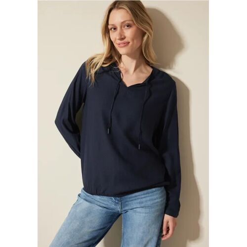 Cecil Femme Blouse Avec Ourlet Élastique In Bleu, Gr: Xxl