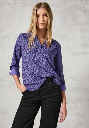 Cecil Femme Blouse Imprimée In Violet, Gr: Xxl