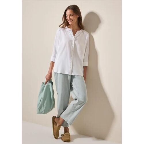 Cecil Femme Blouse Mélange De Matières In Blanc, Gr: L