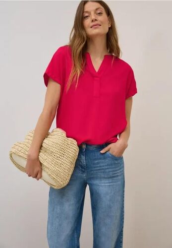 Cecil Femme Blouse En Couleur Unie In Rouge, Gr: S