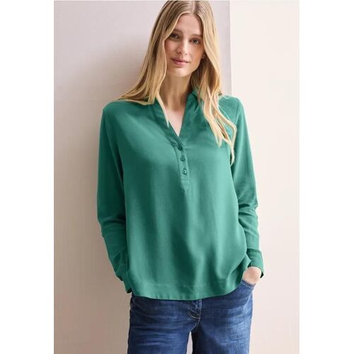 Cecil Femme Blouse En Couleur Unie In Vert, Gr: Xs
