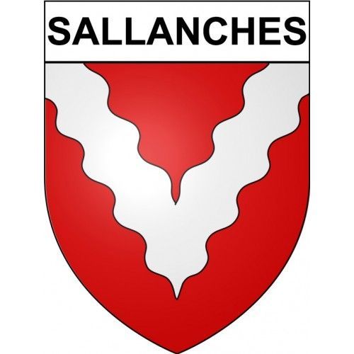 Sallanches 74 Ville Stickers Blason Autocollant Adhésif - 8 Cm