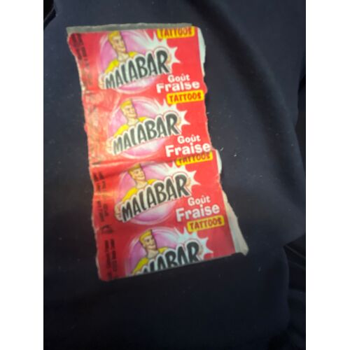 Emballage Bubble Gum Malabar Tattoos Goût Fraise