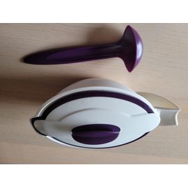 Tupperware Saucière Iso Duo 550ml Blanc Mûre + Cuillere