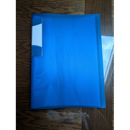Farde / Porte-Vue Pour 40 Documents A4 - Bleu - Marque Demo-Creations