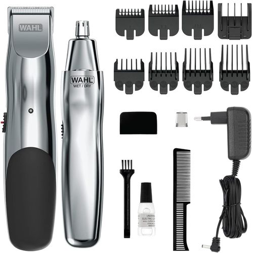 Kyaoayo-Tondeuse À Barbe Rechargeable Groomsman Pour Les Moustaches, Les Poils De Nez, Les Soins Légers Et La Toilette, Avec En Prime Une Tondeuse À Nez À Batterie Humide/Sèche