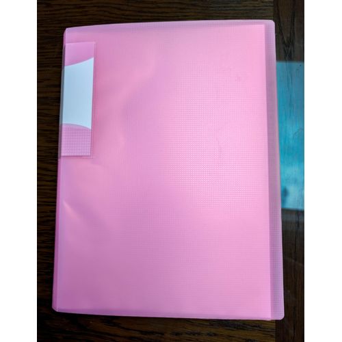 Farde / Porte-Vues Pour 40 Documents A4 - Rose - Marque Demo-Creation