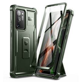 Dexnor Coque pour Samsung Galaxy Note 20 Ultra 5G, Protection d'écran intégrée et béquille, Protection de qualité Militaire résistante aux Chocs - Vert